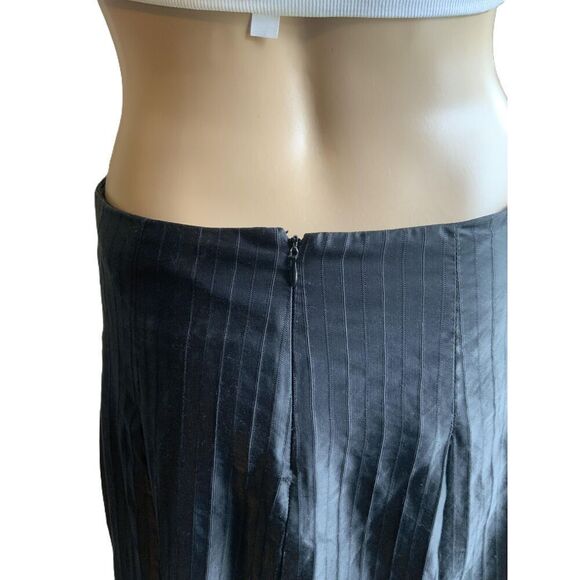 Mossimo Black Knee-Length Pleated Elastic Waistband Fairy Grunge Skirt Size 2 - Picture 6 of 13